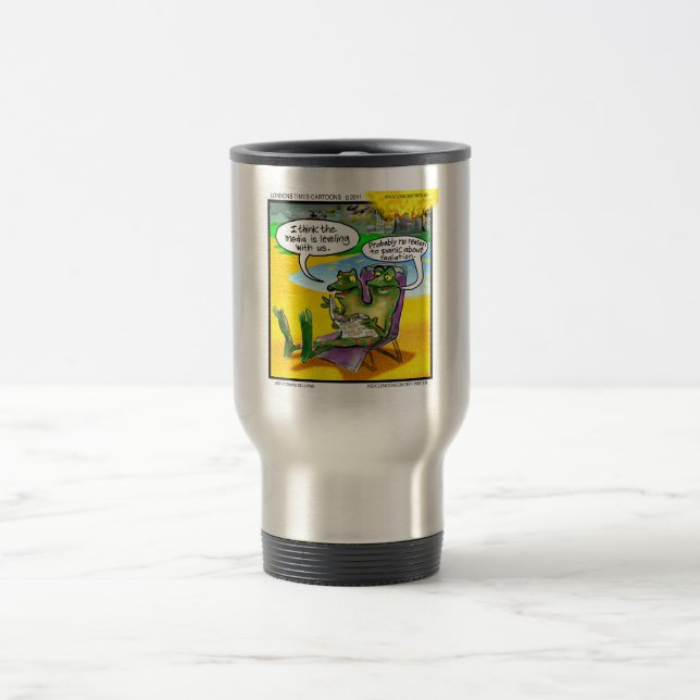 Nuclear Neighbors (Twin Frogs) Funny Gifts & Cards Travel Mug (Center)