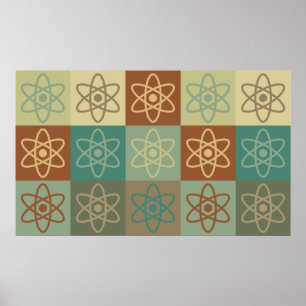 Nuclear Physics Pop Art Poster