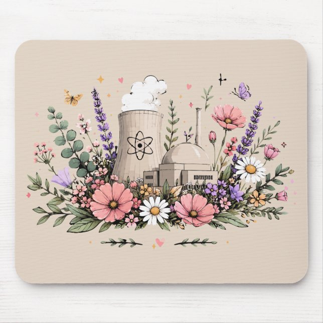 Nuclear Power Blossoms Mouse Pad (Front)