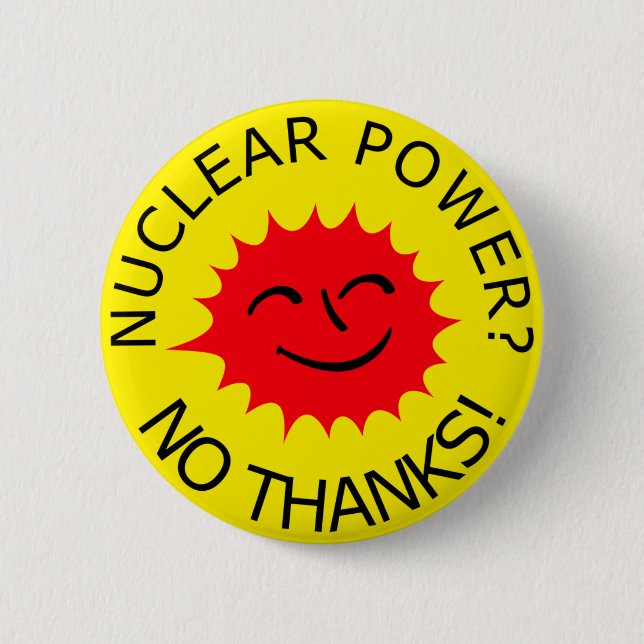Nuclear Power Pinback Button (Front)