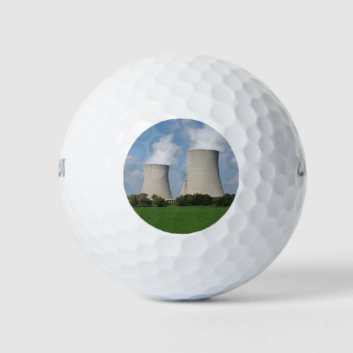 Nuclear Power Plant Cooling Towers Golf Balls