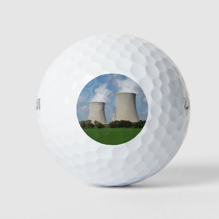 Nuclear Power Plant Cooling Towers Golf Balls Zazzle