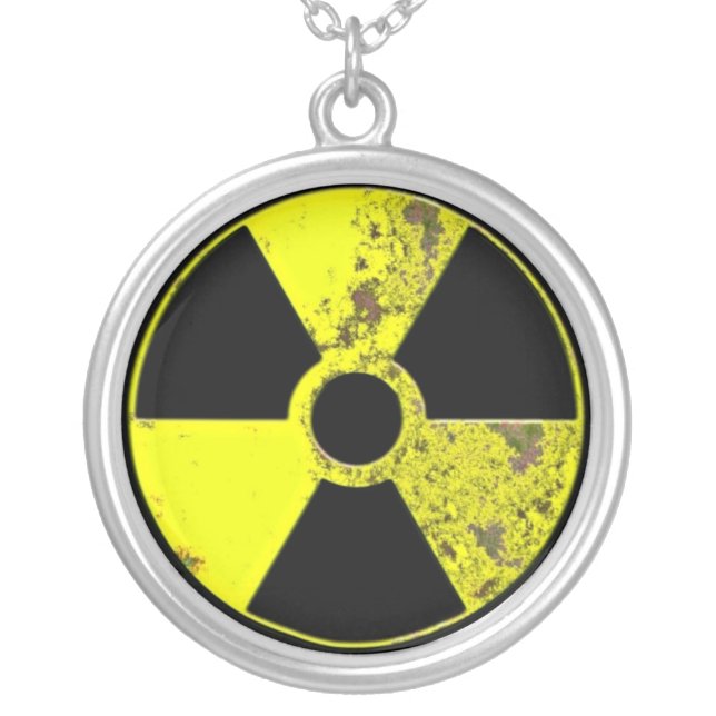 Nuclear Powered Silver Plated Necklace (Front)