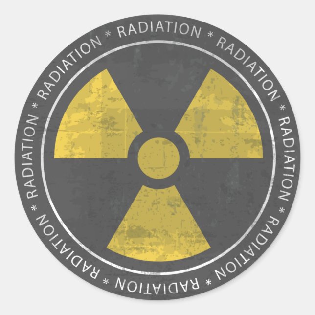 Nuclear - Radiation Sign Sticker (Front)