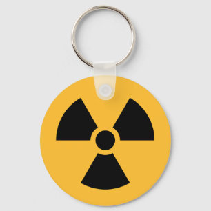 Nuclear radiation symbol keyring