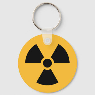 Nuclear radiation symbol keyring