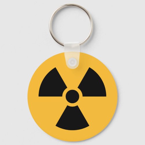 Nuclear radiation symbol keyring