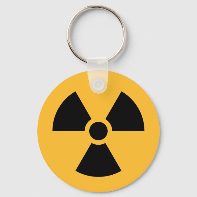 Nuclear radiation symbol keyring (Front)