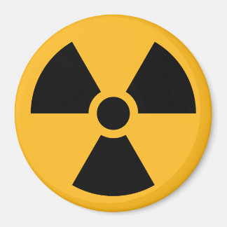 Nuclear radiation symbol magnet