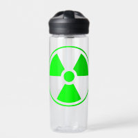 Nuclear Radioactive Radiation Symbol in green
