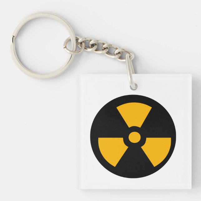Nuclear radioactive sign keychain (Front)