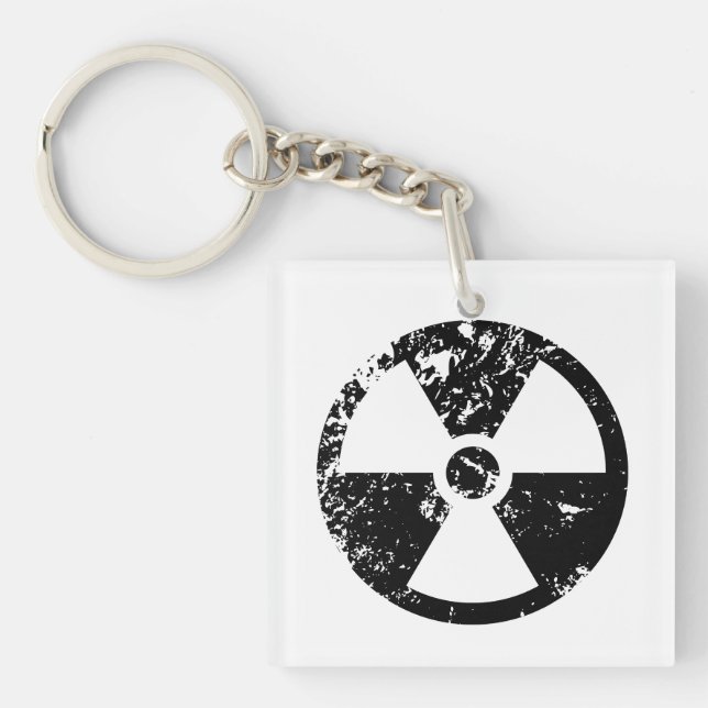 Nuclear radioactive sign keychain (Front)