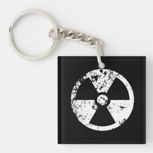 Nuclear radioactive sign keychain