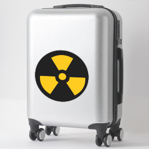Nuclear radioactive sign sticker