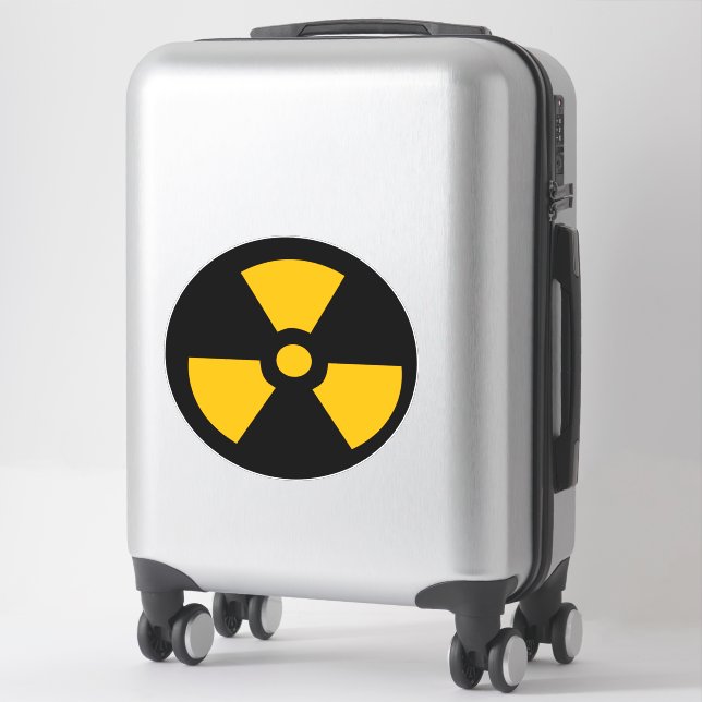 Nuclear radioactive sign sticker (Suitcase)