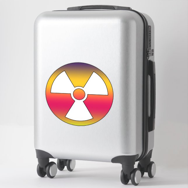 Nuclear radioactive sign sticker (Suitcase)