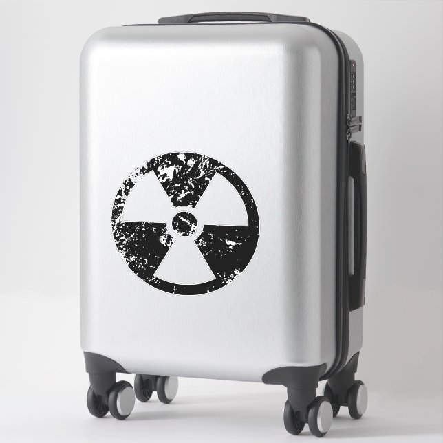 Nuclear radioactive sign sticker (Suitcase)