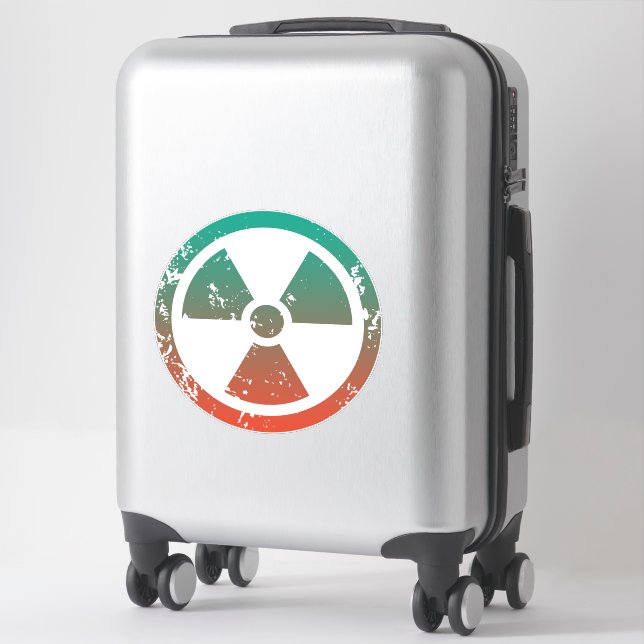 Nuclear radioactive sign sticker (Suitcase)