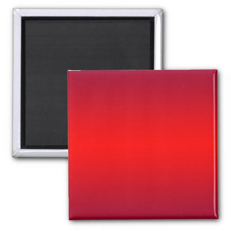 Nuclear Red Gradient - Poppy Reds Template Blank Magnet