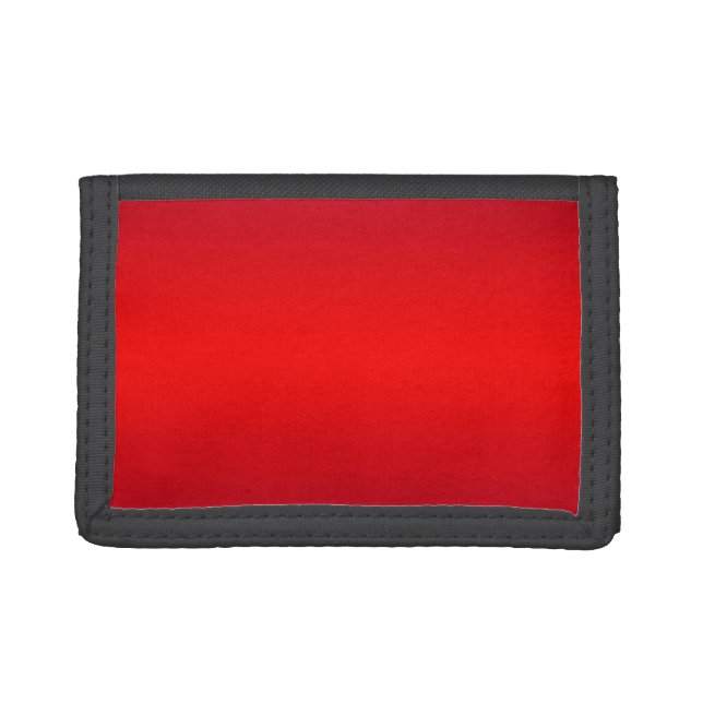 Nuclear Red Gradient - Poppy Reds Template Blank Tri-fold Wallet (Front)