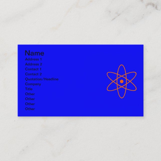 Nuclear Sign Business Card (Front)