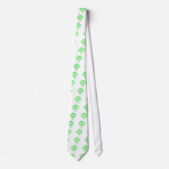 Nuclear Stuff On Hands Neck Tie (Front)
