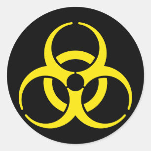 Nuclear Symbol Classic Round Sticker