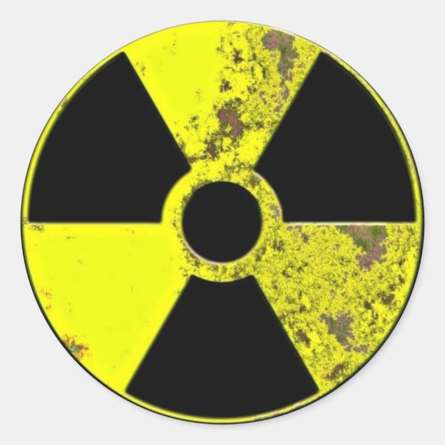 Nuclear Symbol Classic Round Sticker (Front)