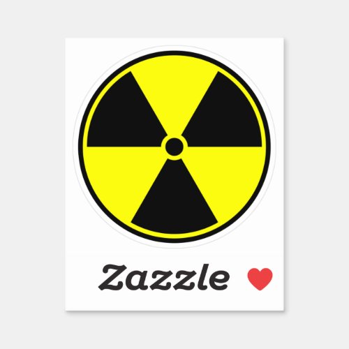 Nuclear Symbol Sticker
