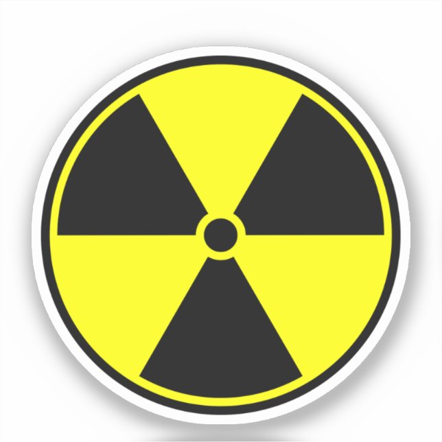 Nuclear Symbol Sticker (Front)