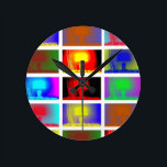 Nuclear the Atom Bomb Clock<br><div class="desc">Atomic bomb explosions are given the treatment in this depiction of nuclear holocaust Nuclear annihilation? The 60s must be back. Just call it Nuclear the last 15 minutes!</div>