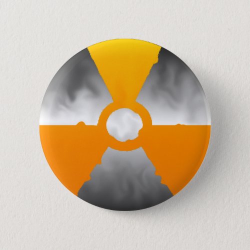Nuclear Trefoil Symbol Pinback Button