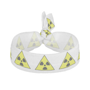 Nuclear Warning Triangle Hair Tie