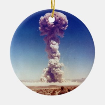 Nuclear Weapons Test Operation Buster-jangle 1951 Ceramic Ornament by allphotos at Zazzle