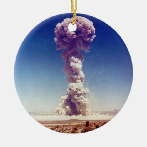 Nuclear Weapons Test Operation Buster_Jangle 1951 Ceramic Ornament