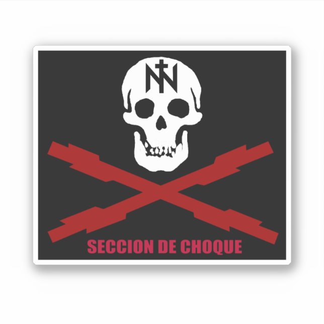 NÚCLEO NACIONAL Sección de Choque Sticker (Front)