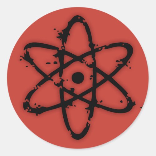 Nucular Atomics Classic Round Sticker
