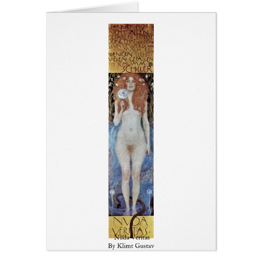 Nuda Veritas By Klimt Gustav Cards (Front)