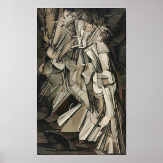 Nude Descending A Staircase No. 2 - Marcel Duchamp Poster