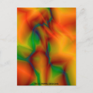 Nude Woman Abstract Postcard