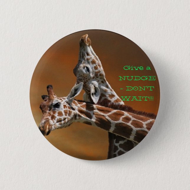 Nudge Pinback Button (Front)