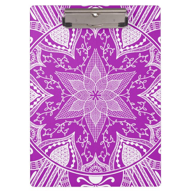 Nudibranch Mandala Clipboard (Front)