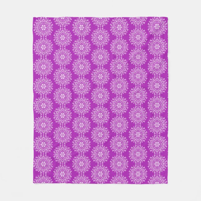 Nudibranch Mandala Fleece Blanket (Front)
