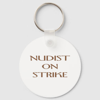 NUDIST ON STRIKE KEYCHAIN
