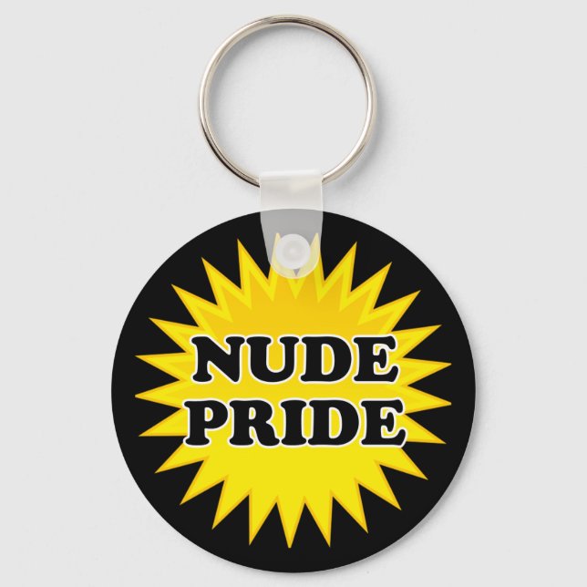 Nudist Pride Key Ring (Front)