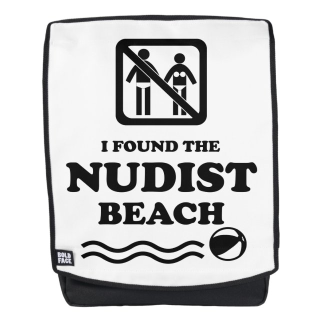 Nudists - Nudist Beach Backpack (Front)