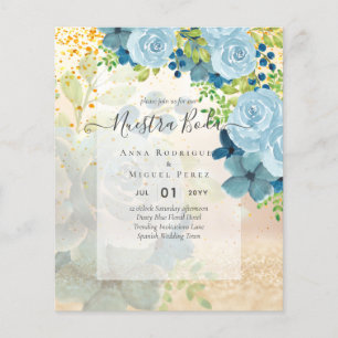 NUESTRA BODA Dusty Blue Floral BUDGET
