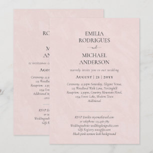 Nuestra Boda Modern Typography MANY COLORS INVITE