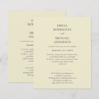 Nuestra Boda Modern Typography MANY COLORS INVITE