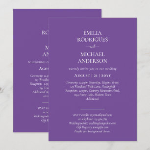 Nuestra Boda Modern Typography MANY COLORS INVITE